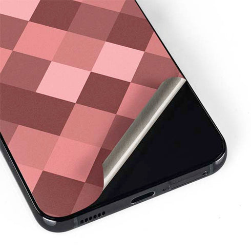 Autumn Red Geometric Galaxy S22 Skin